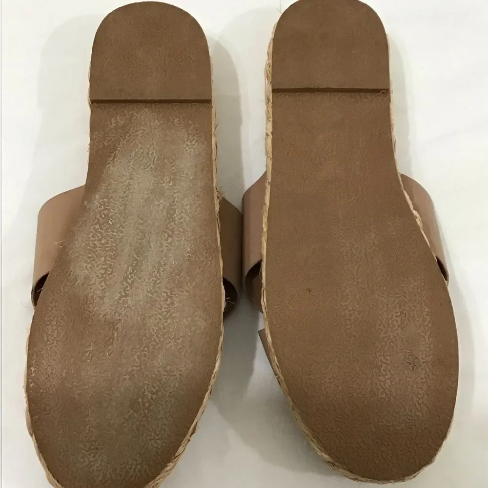 Daryl by Faryl Robin Tan Espadrille Strap Platform Sandals Size 9
